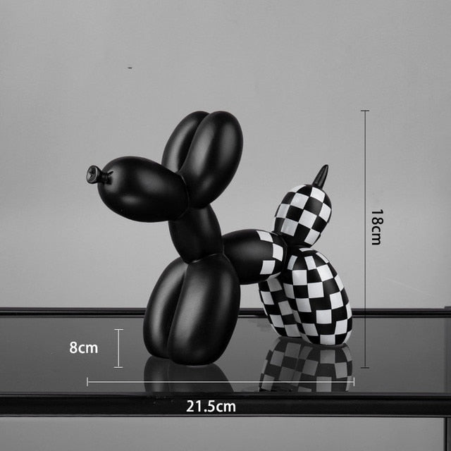 Balloon Dog Resin Figurine for Home or Office Desk - Modern Nordic Decor