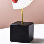 Abstract Pop Art Face Home Sculpture - Geometric Design, Vibrant Colours, view 9