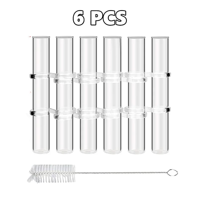 Flexible Glass Tube Flower Vase with Hinges - Borosilicate, 6 or 8 Tubes, view 12