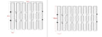 Flexible Glass Tube Flower Vase with Hinges - Borosilicate, 6 or 8 Tubes, view 3