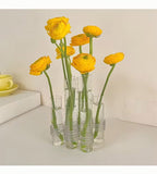 Flexible Glass Tube Flower Vase with Hinges - Borosilicate, 6 or 8 Tubes, view 5