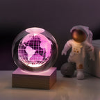3D Galaxy Crystal Ball Nightlight Lamp - LED, USB Powered, 6cm, view 11