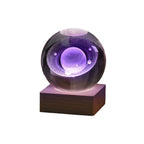 3D Galaxy Crystal Ball Nightlight Lamp - LED, USB Powered, 6cm, view 7