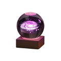 3D Galaxy Crystal Ball Nightlight Lamp - LED, USB Powered, 6cm
