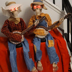 Funny Animated Duel Banjo Skeletons - 40cm, Battery Powered, view 9