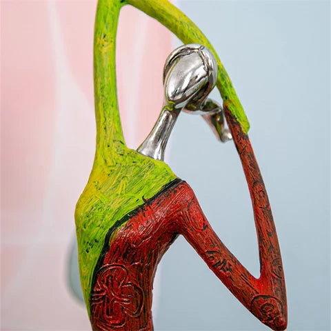 Modern Abstract Woman Sculptures for Home Decor - Handcrafted Resin, view 7