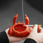 Crab Shaped Ashtray with Removable Lid - Easy to Clean, Fun Design, view 2