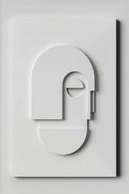 Abstract Minimalist 3D Canvas Wall Art for Living Room or Office - Unframed, view 11