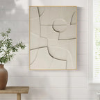 Abstract Minimalist 3D Canvas Wall Art for Living Room or Office - Unframed, view 4