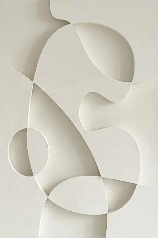 Abstract Minimalist 3D Canvas Wall Art for Living Room or Office - Unframed, view 6