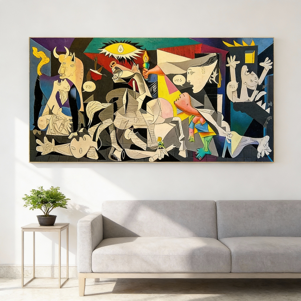 Guernica Picasso Canvas Art Print - Cotton Canvas, Vertical Rectangular, view 2