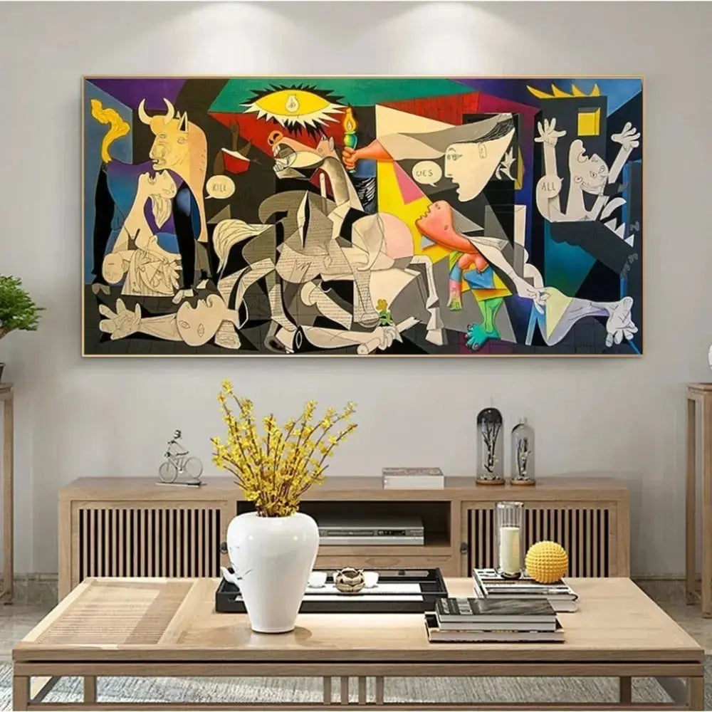 Guernica Picasso Canvas Art Print - Cotton Canvas, Vertical Rectangular, view 4