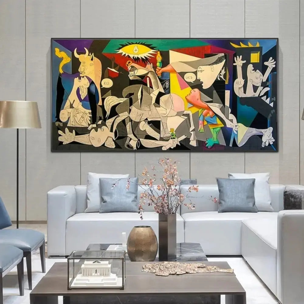 Guernica Picasso Canvas Art Print - Cotton Canvas, Vertical Rectangular, view 6