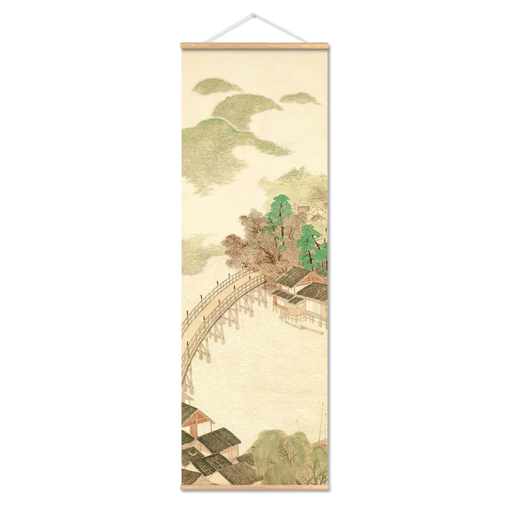 Japanese Ou-Mi Ukiyoe Scroll Print Poster - Canvas, Vertical Rectangle, view 10