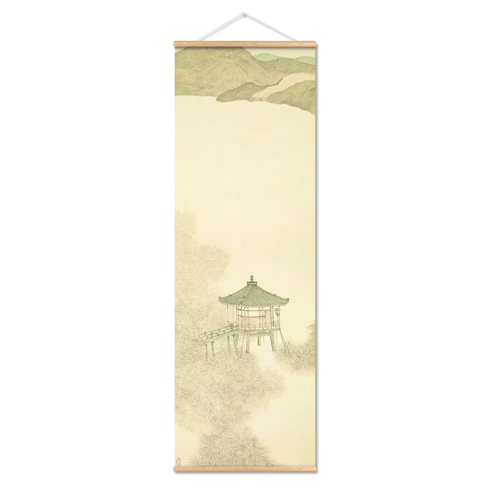 Japanese Ou-Mi Ukiyoe Scroll Print Poster - Canvas, Vertical Rectangle, view 11