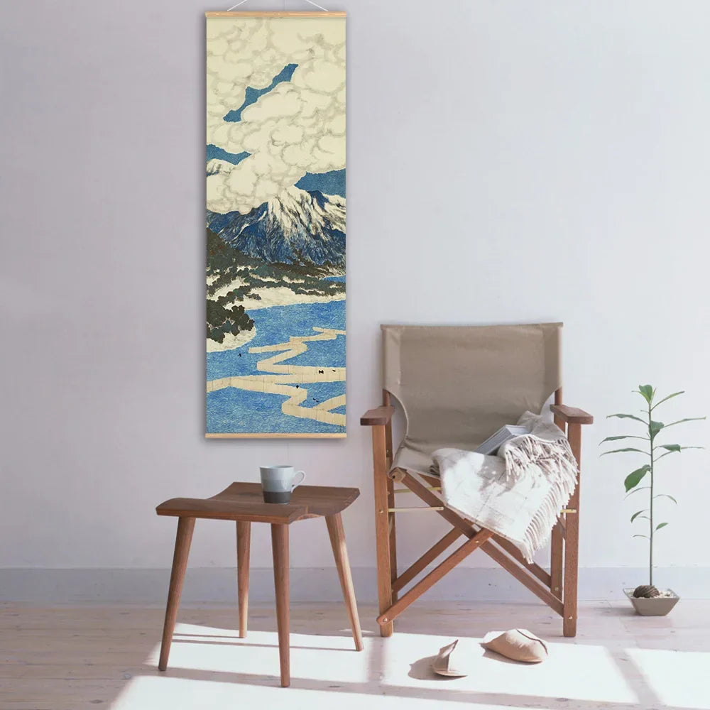 Japanese Ou-Mi Ukiyoe Scroll Print Poster - Canvas, Vertical Rectangle, view 6