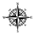 Nautical Compass Rose 3D Metal Wall Art for Living Room, Dining, Office - Iron, view 5