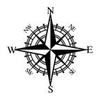 Nautical Compass Rose 3D Metal Wall Art for Living Room, Dining, Office - Iron, view 5
