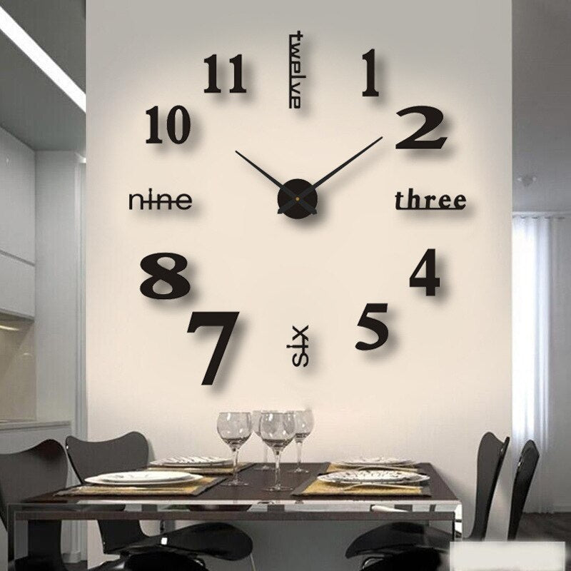 Large Modern Wall Clock for Home - 40cm Diameter, Quartz Movement, view 10