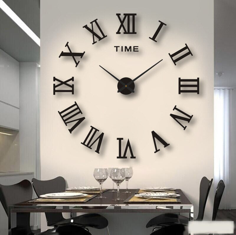 Large Modern Wall Clock for Home - 40cm Diameter, Quartz Movement, view 6