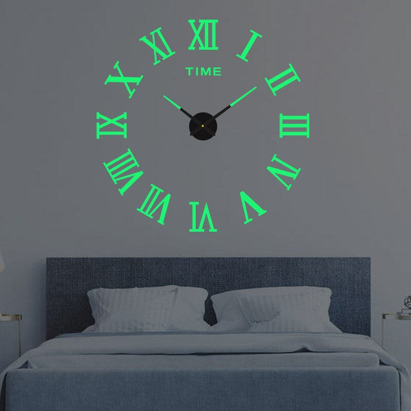 Large Modern Wall Clock for Home - 40cm Diameter, Quartz Movement, view 7