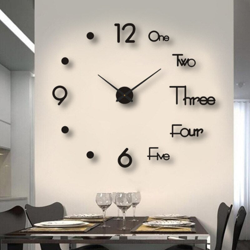Large Modern Wall Clock for Home - 40cm Diameter, Quartz Movement, view 8