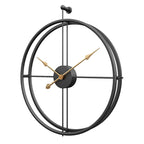 Nordic Minimalist Large Silent Wall Clock for Home - 20 Inch Iron, view 2