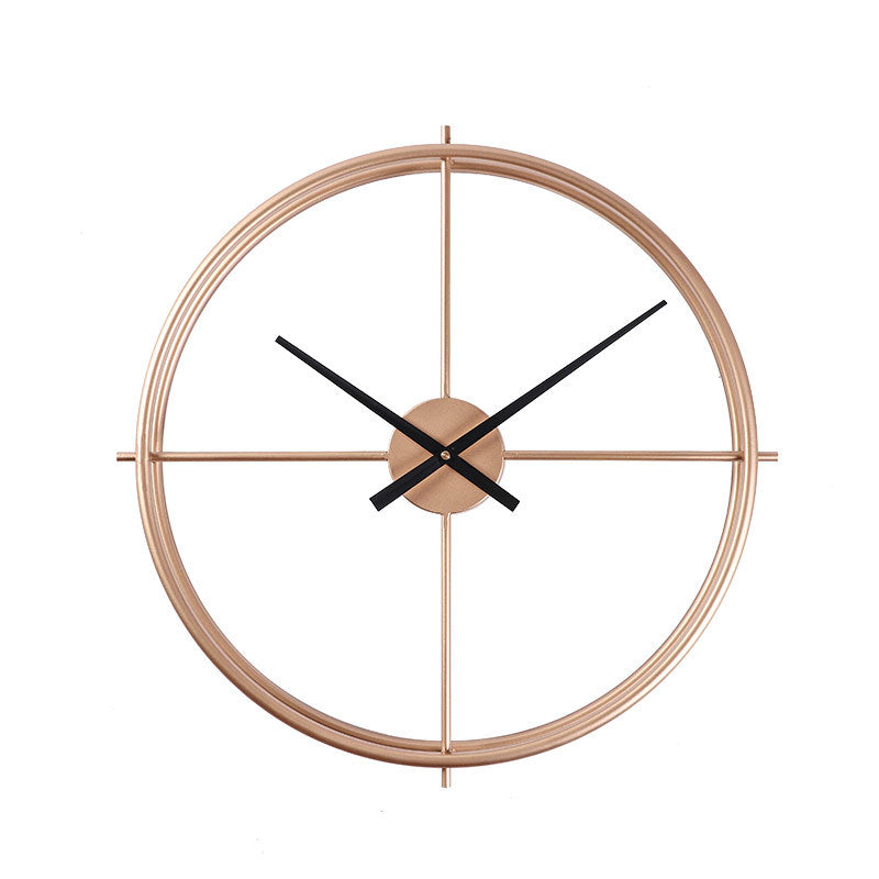 Nordic Minimalist Large Silent Wall Clock for Home - 20 Inch Iron, view 3