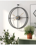 Nordic Minimalist Large Silent Wall Clock for Home - 20 Inch Iron, view 6