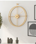 Nordic Minimalist Large Silent Wall Clock for Home - 20 Inch Iron