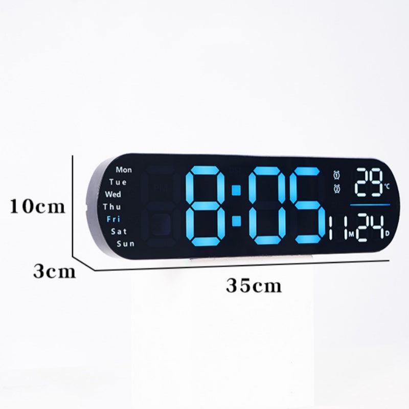 Multifunctional Decorative LED Digital Wall Clock - 35 cm, PVC, view 11