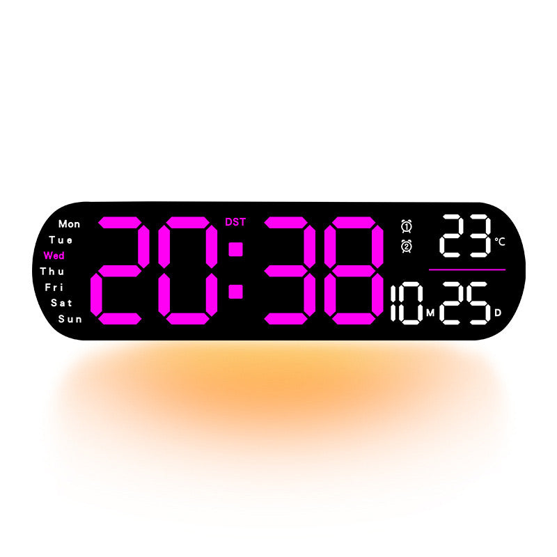 Multifunctional Decorative LED Digital Wall Clock - 35 cm, PVC, view 13