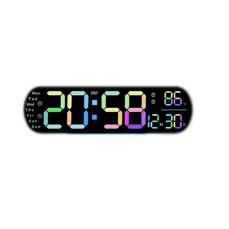 Multifunctional Decorative LED Digital Wall Clock - 35 cm, PVC, view 15