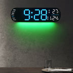 Multifunctional Decorative LED Digital Wall Clock - 35 cm, PVC, view 2