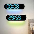 Multifunctional Decorative LED Digital Wall Clock - 35 cm, PVC, view 4