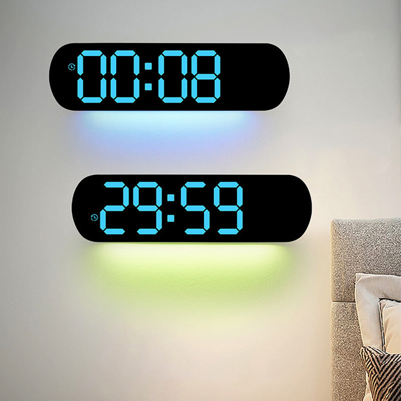 Multifunctional Decorative LED Digital Wall Clock - 35 cm, PVC, view 4