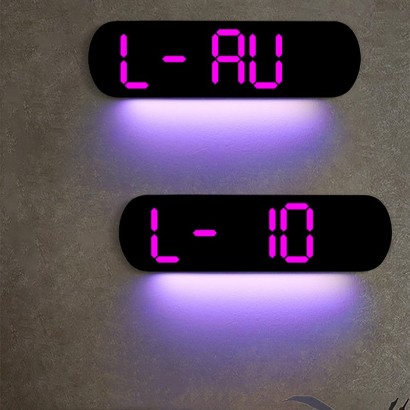 Multifunctional Decorative LED Digital Wall Clock - 35 cm, PVC, view 6