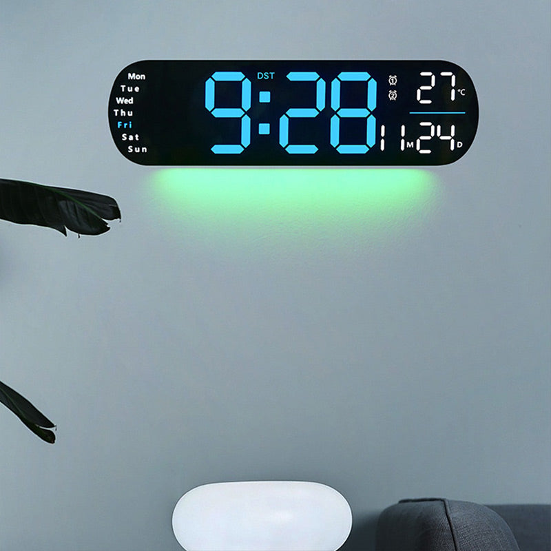 Multifunctional Decorative LED Digital Wall Clock - 35 cm, PVC, view 9