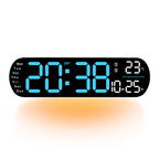 Multifunctional Decorative LED Digital Wall Clock - 35 cm, PVC