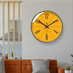 Black Nordic Style Wall Clock - Quartz Movement, Plastic and Glass, 11.8 Inch, view 2