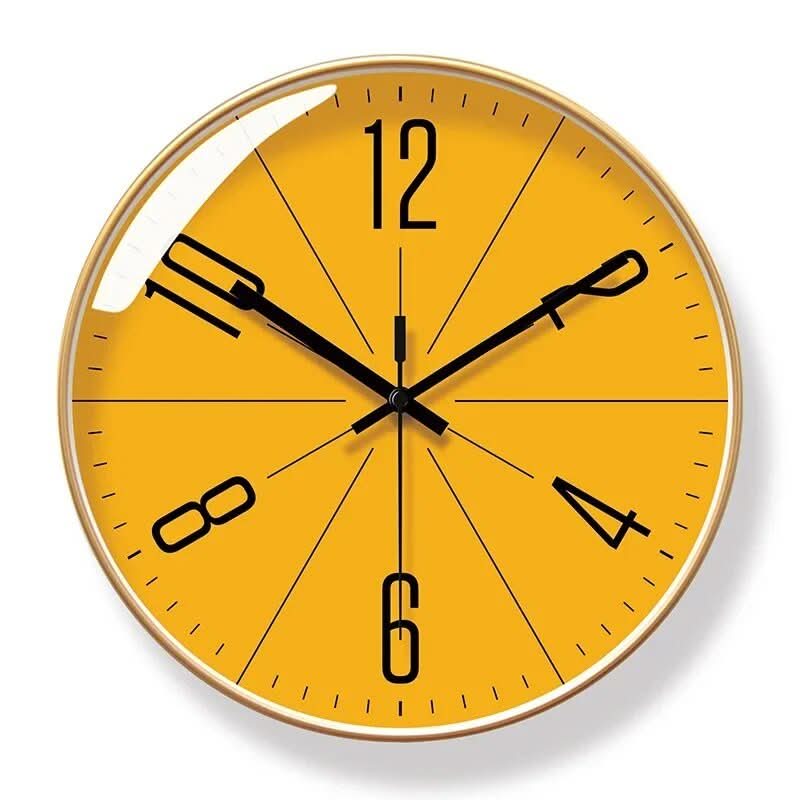 Black Nordic Style Wall Clock - Quartz Movement, Plastic and Glass, 11.8 Inch, view 5