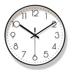 Black Nordic Style Wall Clock - Quartz Movement, Plastic and Glass, 11.8 Inch, view 8