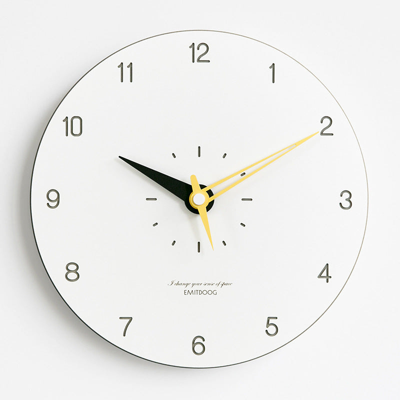Minimalistic Modern Round Wall Clock - Silent Sweep, 29 cm, MDF Acrylic, view 3