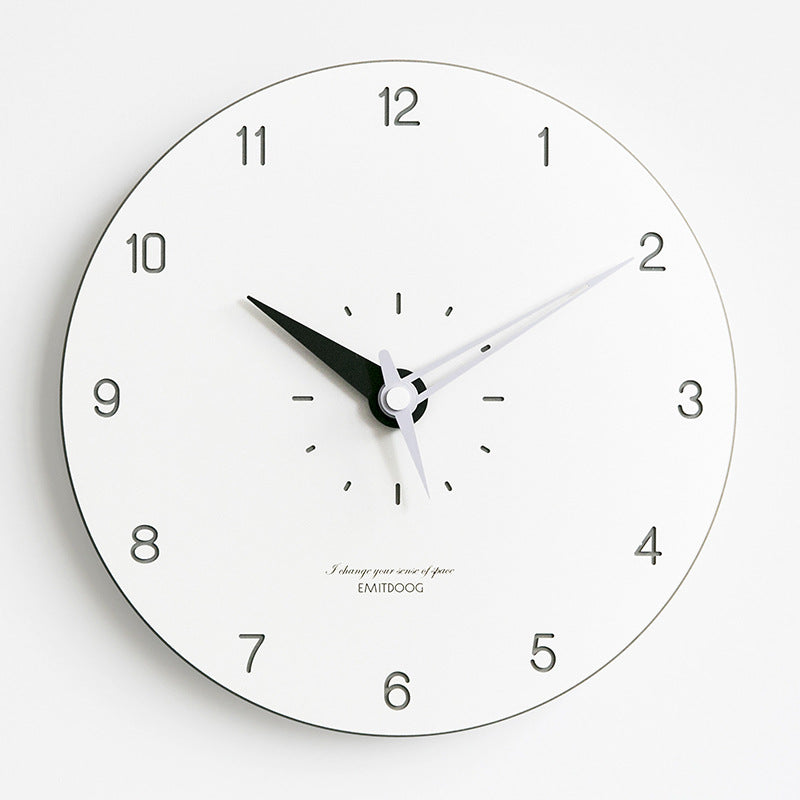 Minimalistic Modern Round Wall Clock - Silent Sweep, 29 cm, MDF Acrylic, view 4