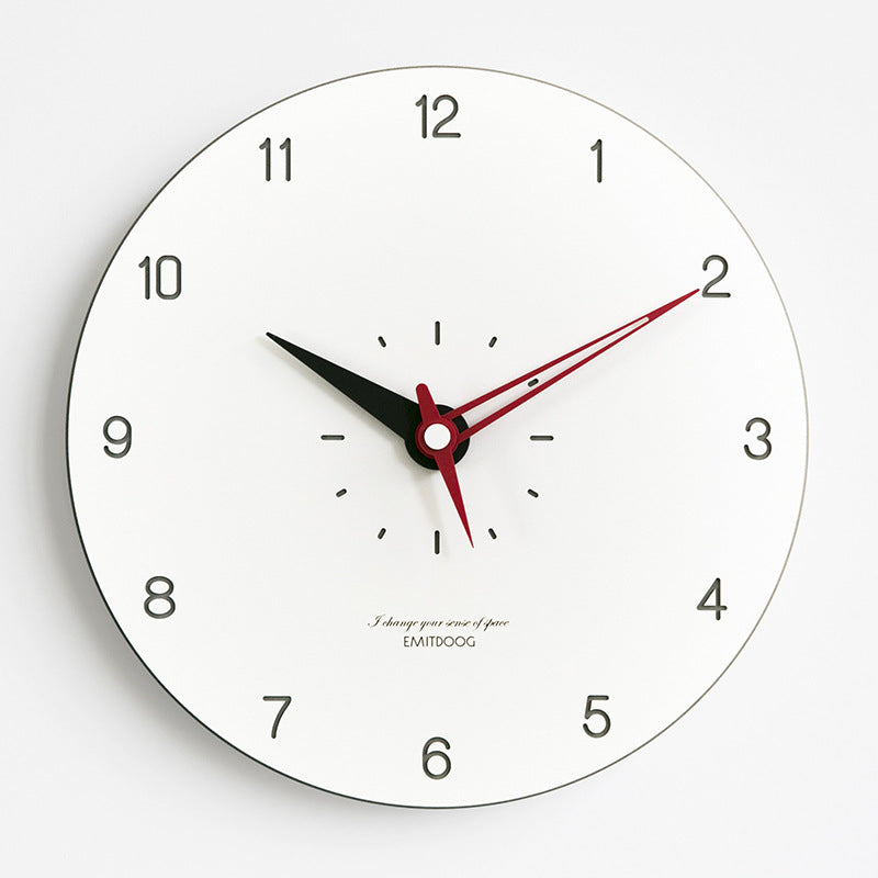 Minimalistic Modern Round Wall Clock - Silent Sweep, 29 cm, MDF Acrylic, view 6