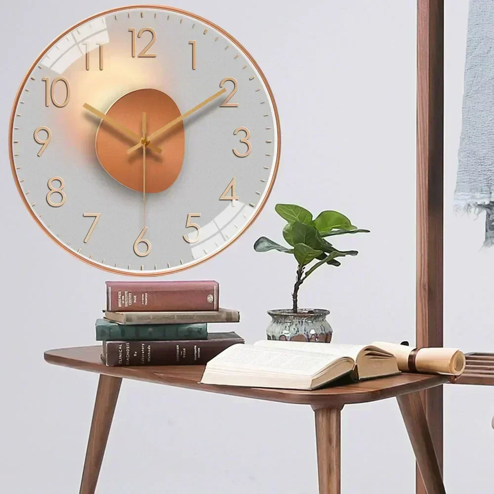 Silent Classic Wall Clock for Bedroom and Office - 30 cm, ABS, Non-Ticking, view 2