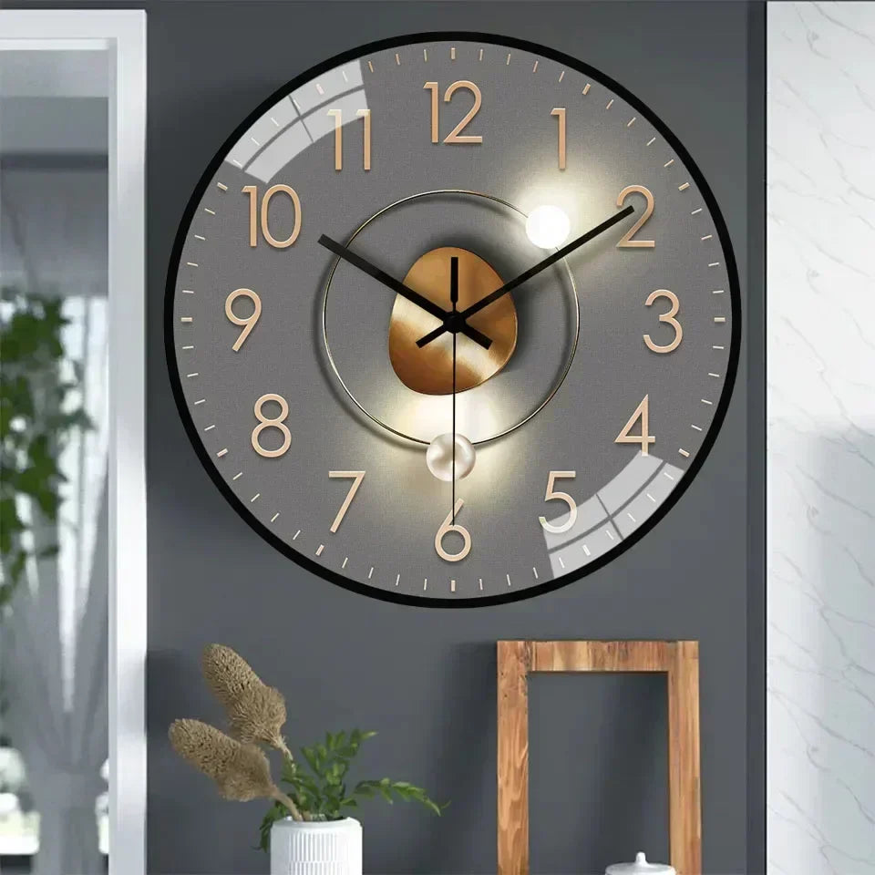 Silent Classic Wall Clock for Bedroom and Office - 30 cm, ABS, Non-Ticking, view 4