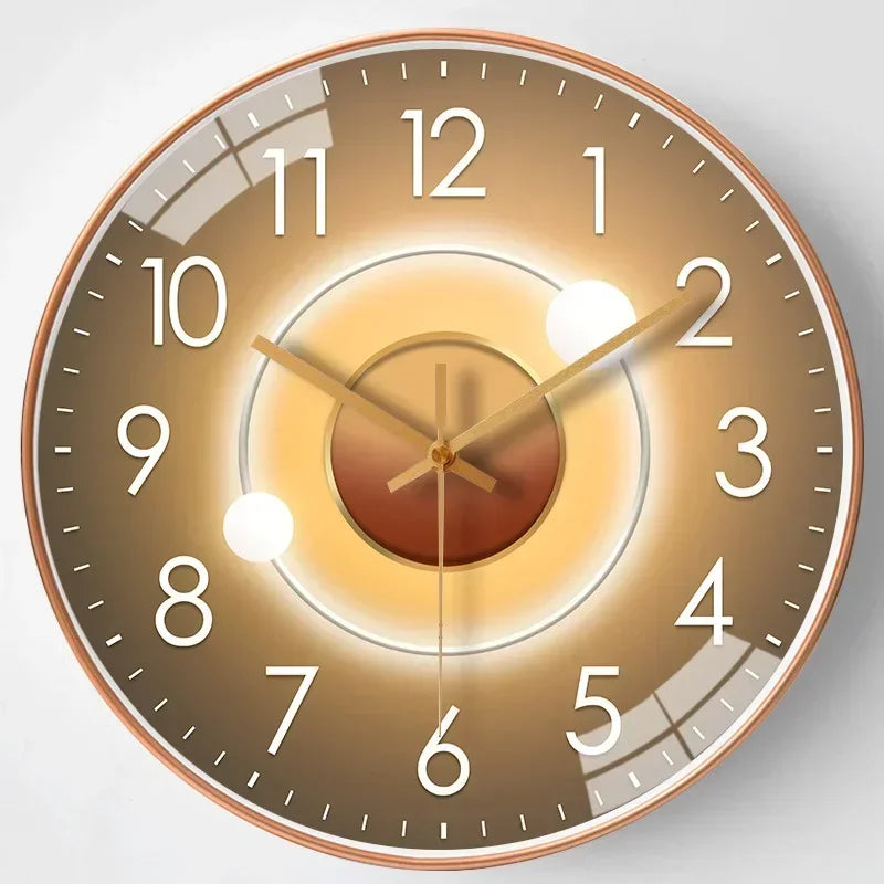 Silent Classic Wall Clock for Bedroom and Office - 30 cm, ABS, Non-Ticking