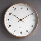 Wooden Wall Clock Silent Scandinavian - Solid Wood, 9.8" or 11.8", view 3