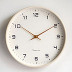 Wooden Wall Clock Silent Scandinavian - Solid Wood, 9.8" or 11.8", view 4